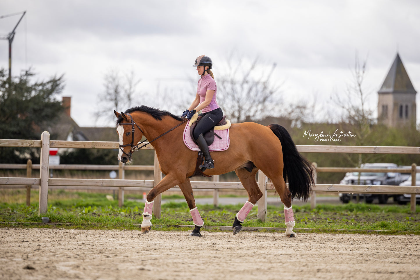 Floral Pink zadeldek spring