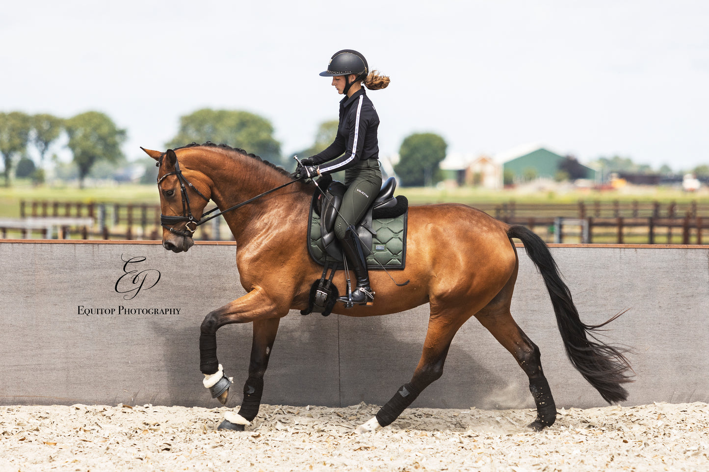 Riding legging Dark Green
